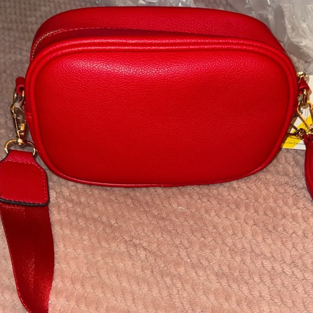 Christian Lacroix Vibrant Red Crossbody Bag with Coin Pouch